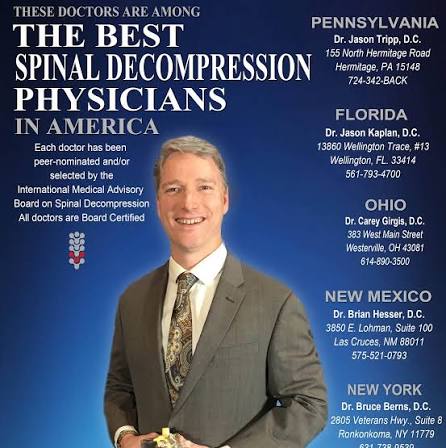 Dr. Jason Tripp featured among America's best spinal decompression physicians